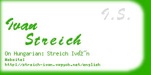 ivan streich business card